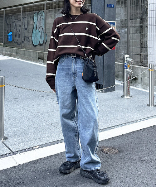 CPCM（シーピーシーエム）の「デニムバギーパンツ（デニムパンツ・レディース・ネイビー/ブルー/ブルー系その他・SMALL/MEDIUM）」の10枚目の写真