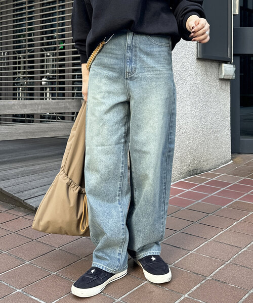 CPCM（シーピーシーエム）の「デニムバギーパンツ（デニムパンツ・レディース・ネイビー/ブルー/ブルー系その他・SMALL/MEDIUM）」の19枚目の写真