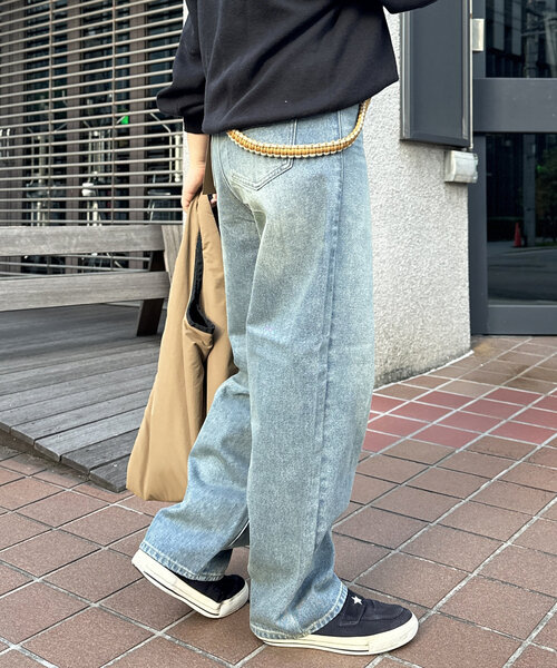 CPCM（シーピーシーエム）の「デニムバギーパンツ（デニムパンツ・レディース・ネイビー/ブルー/ブルー系その他・SMALL/MEDIUM）」の22枚目の写真