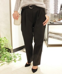 FIGARO Paris | C/E/Pu二重織り ベルト付きタックパンツ◆(その他パンツ)