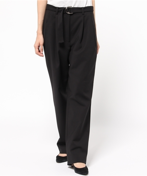 FIGARO Paris（フィガロパリ）の「C/E/Pu二重織り ベルト付きタックパンツ◆（その他パンツ・レディース・ライトグレー/ブラック・38/36）」の13枚目の写真