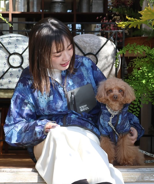 KRIFF MAYER（クリフメイヤー）の「撥水総柄フードJK（マウンテンパーカー・メンズ・ネイビー/グレー/ベージュ/イエロー・LARGE/MEDIUM/X-LARGE）」の6枚目の写真