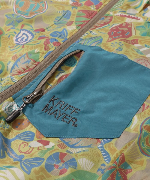KRIFF MAYER（クリフメイヤー）の「撥水総柄フードJK（マウンテンパーカー・メンズ・ネイビー/グレー/ベージュ/イエロー・LARGE/MEDIUM/X-LARGE）」の12枚目の写真
