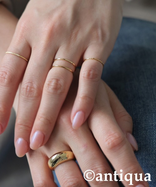 antiqua(アンティカ)の「5点セットリング(リング・レディース・ゴールド/シルバー・FREE)」の12枚目の写真