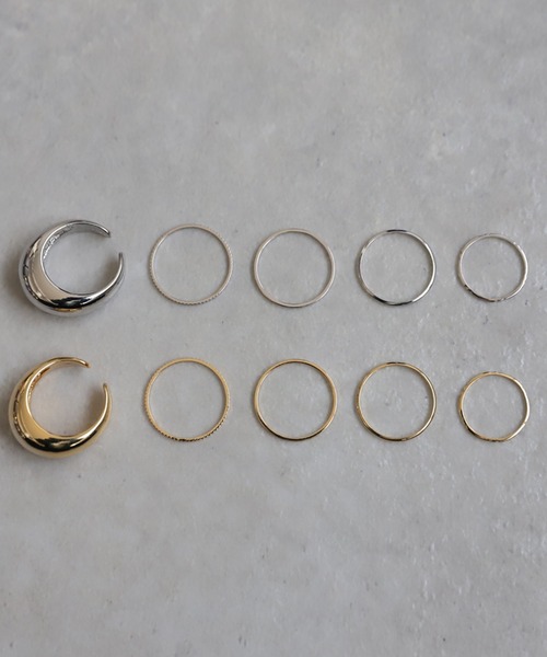 antiqua(アンティカ)の「5点セットリング(リング・レディース・ゴールド/シルバー・FREE)」の5枚目の写真