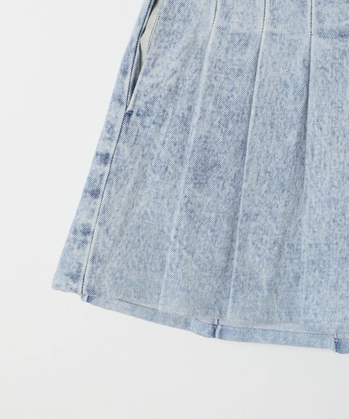 LOWRYS FARM（ローリーズファーム）の「デニムプリーツスカート　 289626（デニムスカート・キッズ・ケミカルウォッシュ・110cm/120cm/130cm/140cm/150cm）」の13枚目の写真