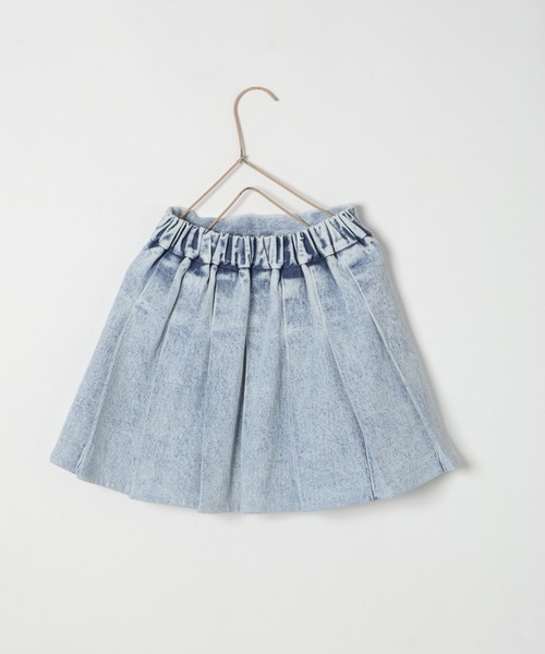 LOWRYS FARM（ローリーズファーム）の「デニムプリーツスカート　 289626（デニムスカート・キッズ・ケミカルウォッシュ・110cm/120cm/130cm/140cm/150cm）」の11枚目の写真
