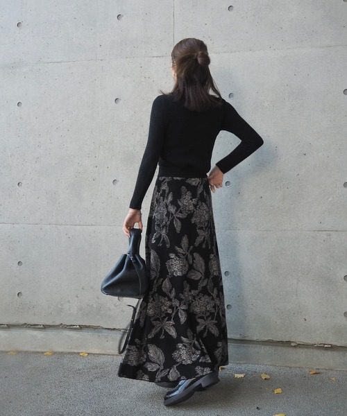 スカート acka jacquard knit skirt ULLAJOHNSON_LaniJacquardKnitSk