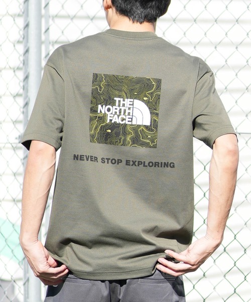 THE NORTH FACE(ザノースフェイス)の「THE NORTH FACE ザ・ノース・フェイス 半袖 Tシャツ ショートスリーブバックスクエアートラバースロゴティー NT32543(Tシャツ/カットソー・メンズ・ミックスグレー/ブラック/ホワイト/オリーブ・XXL/XL/L/M/S)」の4枚目の写真