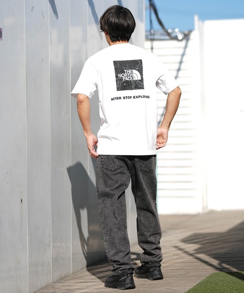 THE NORTH FACE(ザノースフェイス)の「THE NORTH FACE ザ・ノース・フェイス 半袖 Tシャツ ショートスリーブバックスクエアートラバースロゴティー NT32543(Tシャツ/カットソー・メンズ・ミックスグレー/ブラック/ホワイト/オリーブ・XXL/XL/L/M/S)」の9枚目の写真