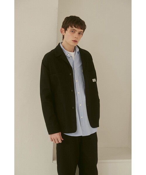 coen（コーエン）の「【PARKING】COVERALL JKT（カバーオール・メンズ・ブラック/ベージュ・M/L/XL）」の12枚目の写真