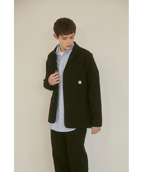 coen（コーエン）の「【PARKING】COVERALL JKT（カバーオール・メンズ・ブラック/ベージュ・M/L/XL）」の15枚目の写真