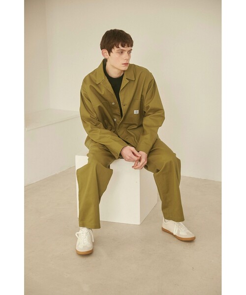 coen（コーエン）の「【PARKING】COVERALL JKT（カバーオール・メンズ・ブラック/ベージュ・M/L/XL）」の3枚目の写真