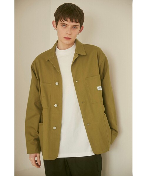 coen（コーエン）の「【PARKING】COVERALL JKT（カバーオール・メンズ・ブラック/ベージュ・M/L/XL）」の4枚目の写真