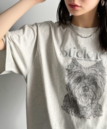 上品カジュアルを楽しむ。シルケット風アニマルTシャツ(半袖)