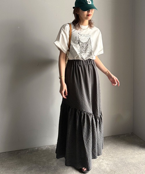 classicalelf（クラシカルエルフ）の「上品カジュアルを楽しむ。シルケット風アニマルTシャツ（半袖）（Tシャツ/カットソー・レディース・グレー系1/アイボリー系1/アイボリー系2/ホワイト系1/グレー系2/ホワイト系2・LARGE/MEDIUM/SMALL/X-LARGE）」の19枚目の写真