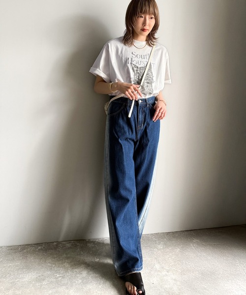 classicalelf（クラシカルエルフ）の「上品カジュアルを楽しむ。シルケット風アニマルTシャツ（半袖）（Tシャツ/カットソー・レディース・グレー系1/アイボリー系1/アイボリー系2/ホワイト系1/グレー系2/ホワイト系2・LARGE/MEDIUM/SMALL/X-LARGE）」の16枚目の写真