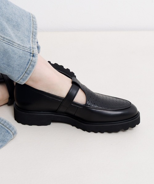 HIMIKO(ヒミコ)の「【Made in Japan】【HIMIKO】【撥水】Tストラップローファー/651107(ローファー・レディース・ブラック/アイボリー/シルバー・22.0cm/22.5cm/23.0cm/23.5cm/24.0cm/24.5cm/25.0cm/25.5cm/26.0cm)」の17枚目の写真