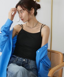 Auntie Rosa Holiday | カップ付きダブルストラップキャミソール(キャミソール)