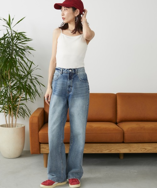 Auntie Rosa Holiday(アンティローザホリデー)の「カップ付きダブルストラップキャミソール(キャミソール・レディース・ナチュラル/ブラック・FREE)」の14枚目の写真