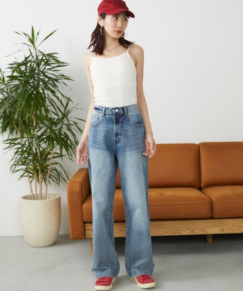 Auntie Rosa Holiday(アンティローザホリデー)の「カップ付きダブルストラップキャミソール(キャミソール・レディース・ナチュラル/ブラック・FREE)」の15枚目の写真