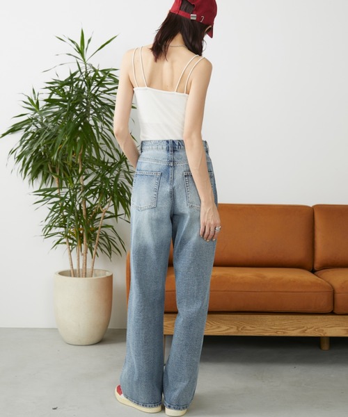 Auntie Rosa Holiday(アンティローザホリデー)の「カップ付きダブルストラップキャミソール(キャミソール・レディース・ナチュラル/ブラック・FREE)」の16枚目の写真