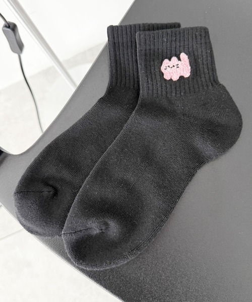 モコモコ WEGO/モコモコアニマルアンクルパイルソックス（ソックス/靴下