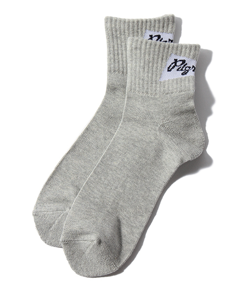 Pilgrim Surf Supply（ピルグリムサーフサプライ）の「Pilgrim Surf + Supply / Back Flag 3/4Socks（ソックス/靴下・メンズ・グレー/ブラック/ネイビー/ホワイト・ONE SIZE）」の3枚目の写真