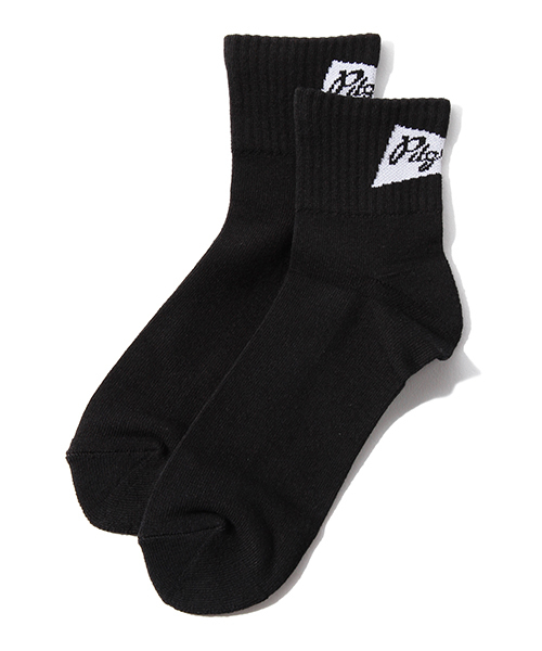 Pilgrim Surf Supply（ピルグリムサーフサプライ）の「Pilgrim Surf + Supply / Back Flag 3/4Socks（ソックス/靴下・メンズ・グレー/ブラック/ネイビー/ホワイト・ONE SIZE）」の2枚目の写真