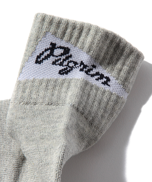 Pilgrim Surf Supply（ピルグリムサーフサプライ）の「Pilgrim Surf + Supply / Back Flag 3/4Socks（ソックス/靴下・メンズ・グレー/ブラック/ネイビー/ホワイト・ONE SIZE）」の10枚目の写真
