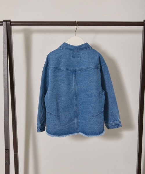 CIAOPANIC TYPY（チャオパニックティピー）の「【2025年S/S新作】【KIDS】フリンジデニムシャツジャケット（シャツ/ブラウス・キッズ・ブルー・XX-LARGE/X-LARGE/MEDIUM）」の9枚目の写真