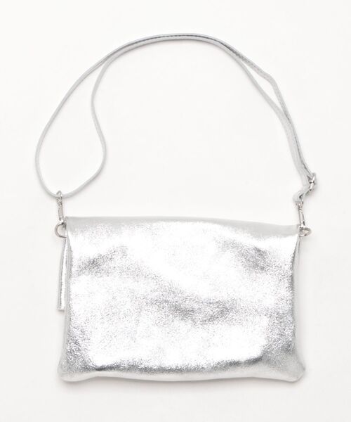 andrea cardone(アンドレアカルドネ)の「【ANDREA CARDONE】ラウンドハンドルメタリックレザーバッグ(Q56600)(トートバッグ・レディース・シルバー/ゴールド/グレー・ALL)」の4枚目の写真