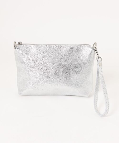 andrea cardone(アンドレアカルドネ)の「【ANDREA CARDONE】ラウンドハンドルメタリックレザーバッグ(Q56600)(トートバッグ・レディース・シルバー/ゴールド/グレー・ALL)」の7枚目の写真