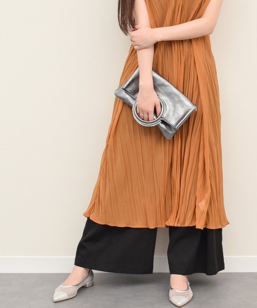 andrea cardone(アンドレアカルドネ)の「【ANDREA CARDONE】ラウンドハンドルメタリックレザーバッグ(Q56600)(トートバッグ・レディース・シルバー/ゴールド/グレー・ALL)」の13枚目の写真