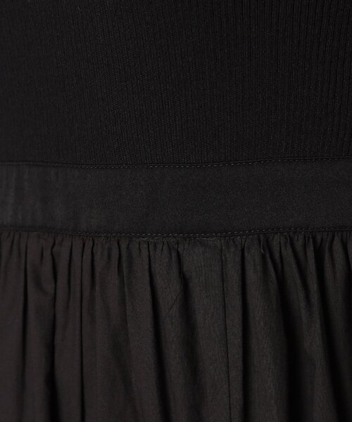 DRESSTERIOR（ドレステリア）の「【大人百花春号掲載 モデル美香さん着用】リブニットドッキングワンピース（ワンピース・レディース・ブラック/ホワイト系3・36/34/38）」の13枚目の写真