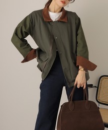 LAULEN([)bicolor corduroy work blouson /zF R[fC ~fB [N u](u])