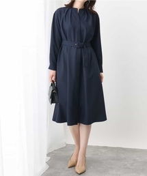 OFUON le MK | 【春ワンピ】比翼仕立てリネンライクワンピース/洗える/WEB限定サイズあり(ワンピース)