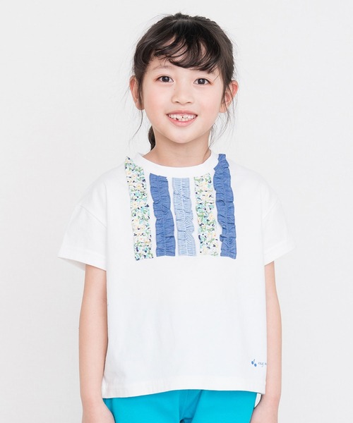 RAGMART（ラグマート）の「フリルTシャツ（Tシャツ/カットソー・キッズ・イエロー/グレー/オフホワイト・130cm/120cm/110cm/100cm）」の2枚目の写真