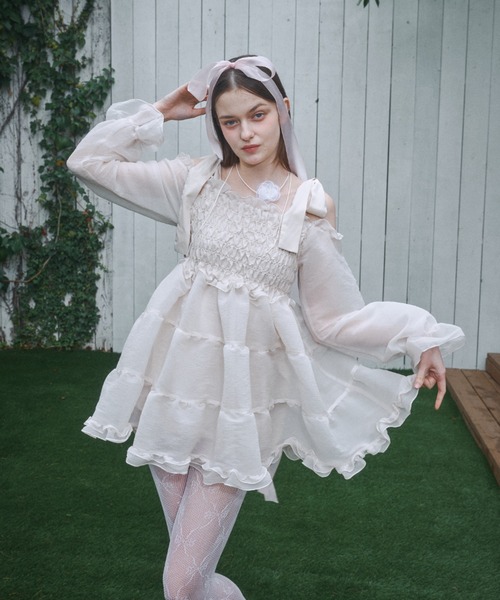 Lovilyn（ラヴィリン）の「ショルダーリボンアイドルワンピース