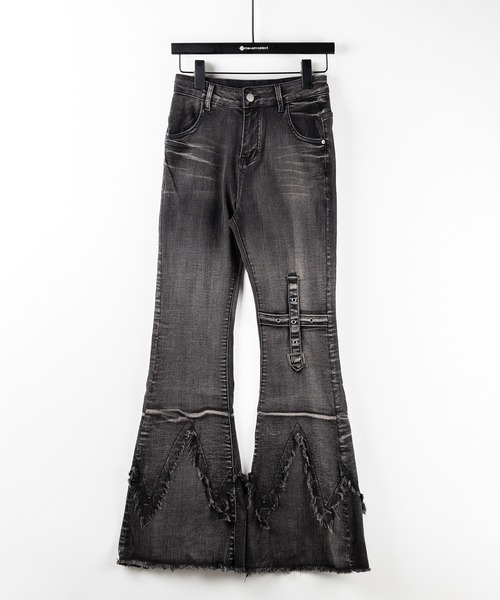 2color ／ 4size 】クロスデザインヴィンテージライクフリンジ