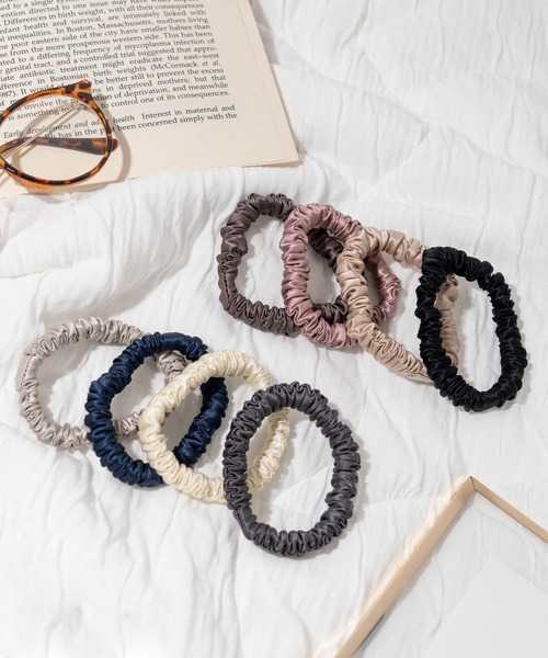 シルクヘアゴム（ヘアゴム）｜MKD.ZAKKA（エムケーディーザッカ）の