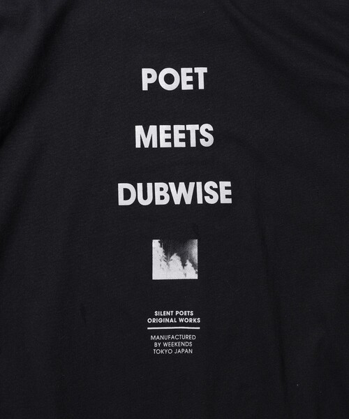 BEAMS RECORDS（ビームスレコーズ）の「POET MEETS DUBWISE / PMD LOGO T-shirt（Tシャツ/カットソー・メンズ・ブラック/ホワイト・LARGE/X-LARGE）」の3枚目の写真