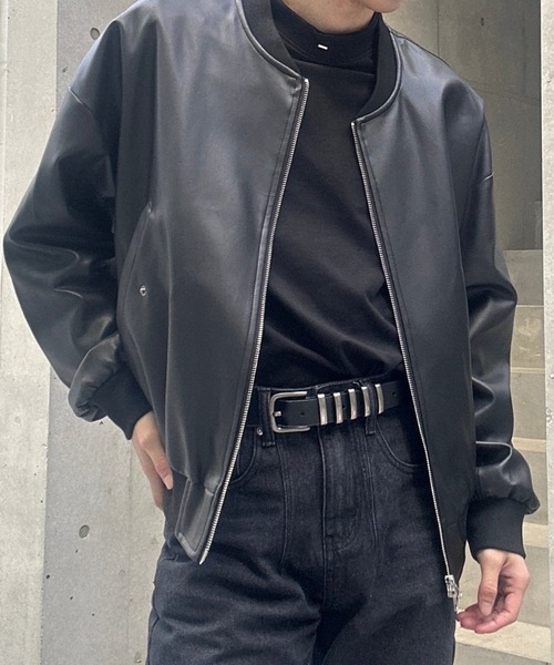 ダブルジップレザーMA1