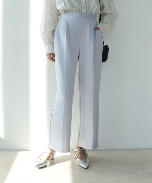 Jines（ジネス）の「≪WEB限定≫ 楽ちん綺麗見えワイドパンツ【セットアップ可】（その他パンツ・レディース・ブラック/ライトブルー/ベージュ・38）」の3枚目の写真