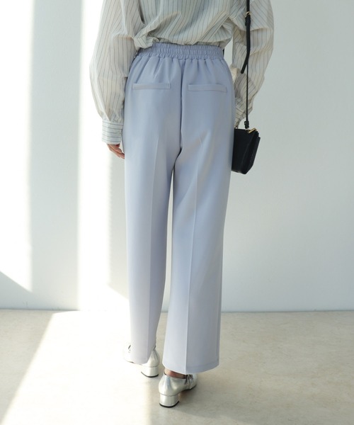 Jines（ジネス）の「≪WEB限定≫ 楽ちん綺麗見えワイドパンツ【セットアップ可】（その他パンツ・レディース・ブラック/ライトブルー/ベージュ・38）」の14枚目の写真