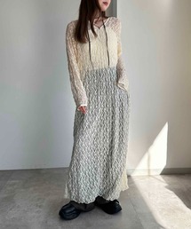 タイ付き2WAYシアーレースワンピ【ZOZOTOWN限定アイテム】