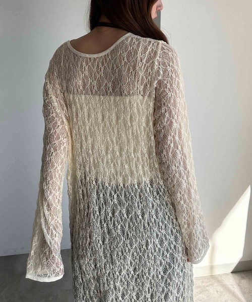 apres jour mignon(アプレジュールミニョン)の「タイ付き2WAYシアーレースワンピ【ZOZOTOWN限定アイテム】(ワンピース・レディース・オフホワイト/アイボリー/ブラック・X-LARGE/MEDIUM/SMALL)」の13枚目の写真