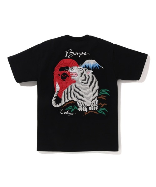 A BATHING APE(アベイシングエイプ)の「TIGER SOUVENIR TEE(Tシャツ/カットソー・メンズ・ブラック/ホワイト・XXX-LARGE/MEDIUM/LARGE/SMALL/X-LARGE/XX-LARGE)」の4枚目の写真