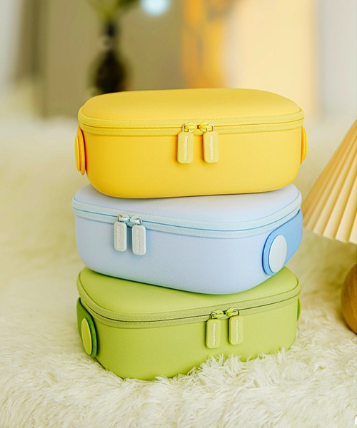 ORiental TRaffic(オリエンタルトラフィック)の「EVAミラー付きポーチ/G-0024(ハンドバッグ・レディース・イエロー/グリーン/ブルー・フリ-)」の4枚目の写真