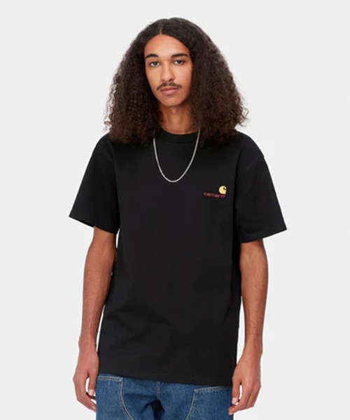 【 CARHARTT WIP 】 Tシャツ 半袖 コットン ロゴ Carhartt カーハート Tシャツ メンズ ホワイト 半袖 WIP